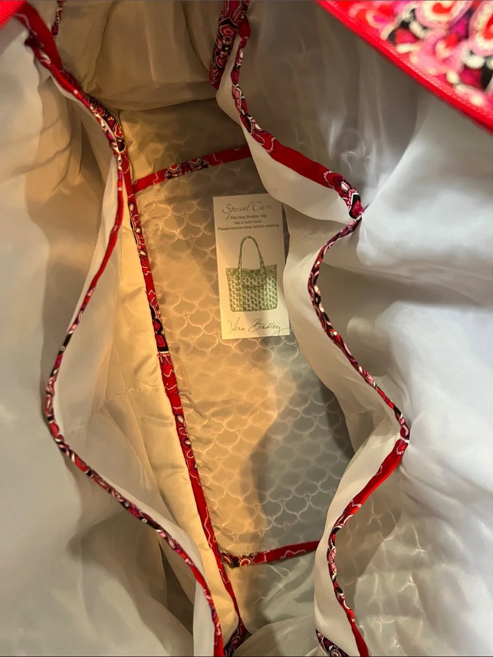 Vera Bradley Baby Bag Red Scarlet